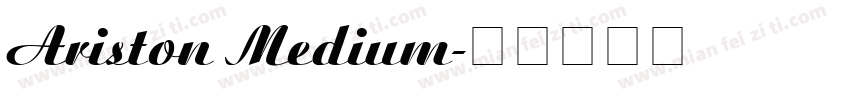 Ariston Medium字体转换